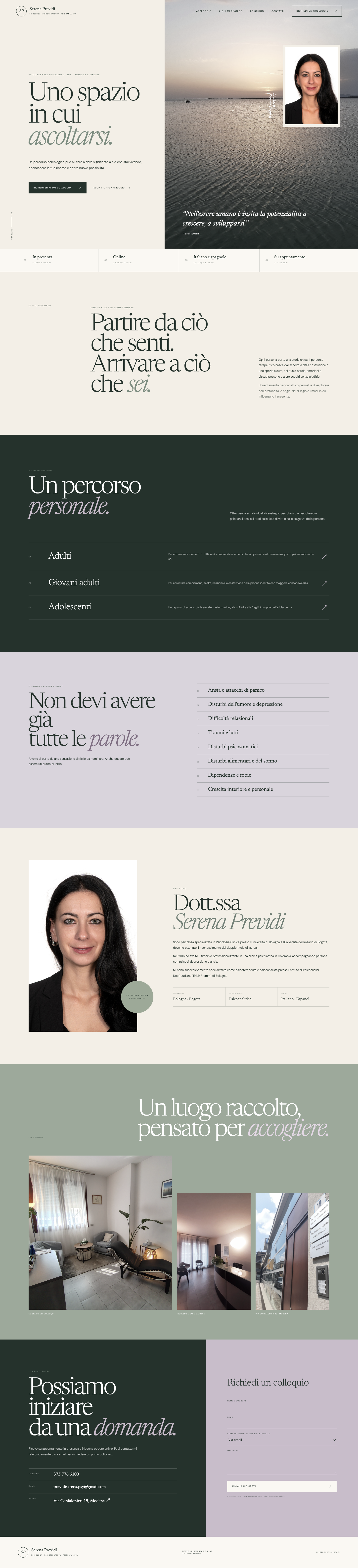 Project preview: Serena Previdi